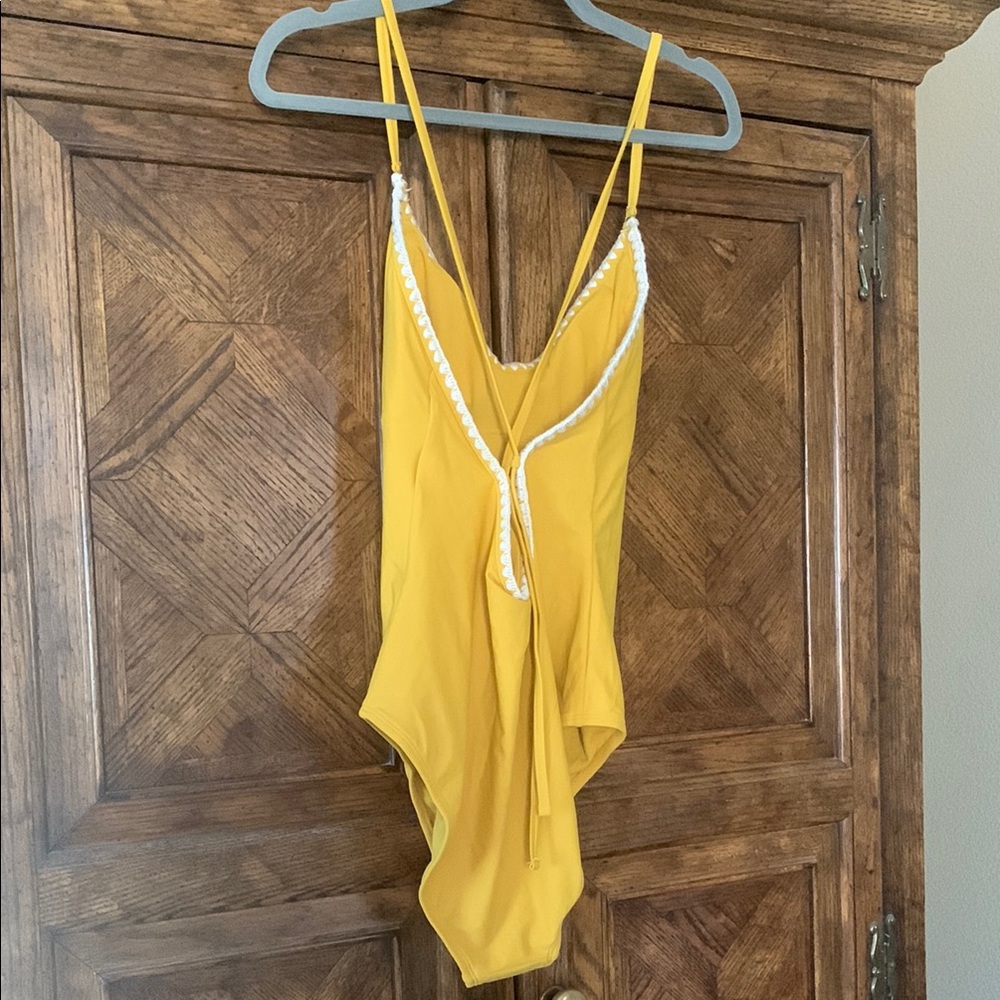Shade & Shore Yellow One Piece Swimsuit - Picture 3 of 12